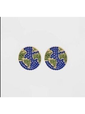 Sugarfix by BaubleBar Globetrotter Stud Earrings Statement NWT